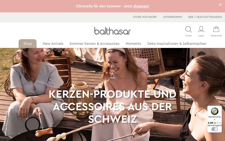 Screenshot of balthasar.ch