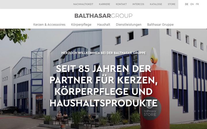 Screenshot of balthasargroup.ch
