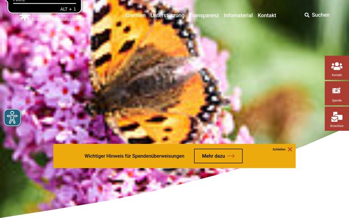Screenshot of balthasarstiftung.de