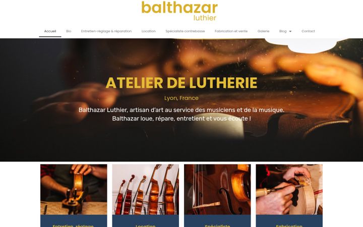 Screenshot of balthazar-luthier.fr