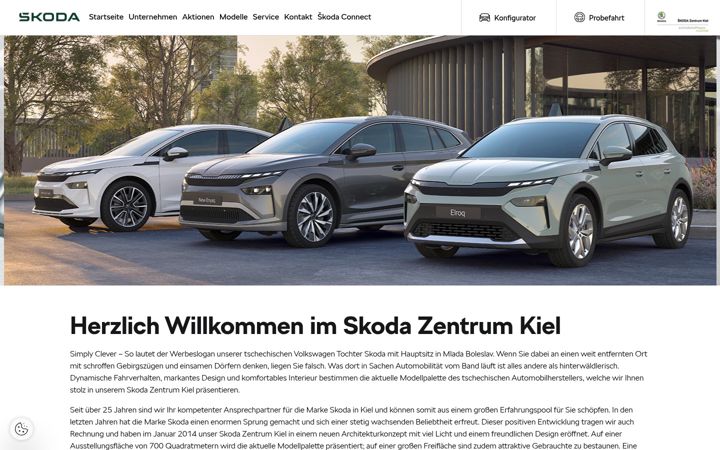 Screenshot of baltic-auto.skoda-auto.de