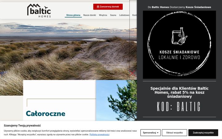 Screenshot of baltic-homes.pl