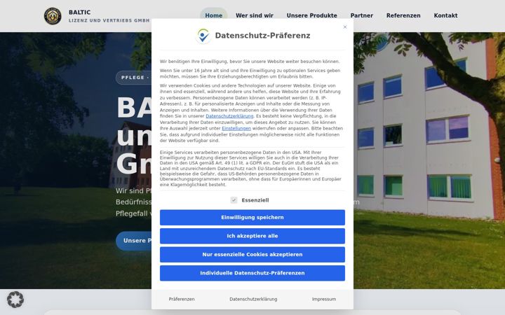 Screenshot of baltic-ostholstein.de