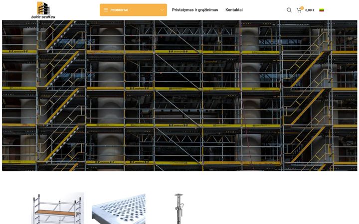 Screenshot of baltic-scaff.eu