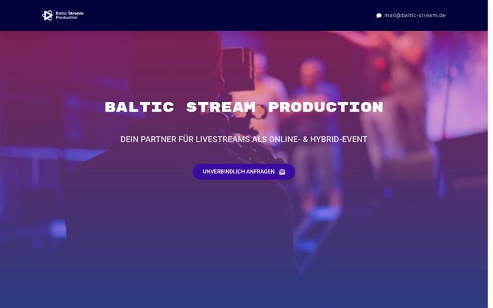 Snímek obrazovky baltic-stream.de
