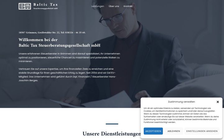 Screenshot of baltic-tax.de