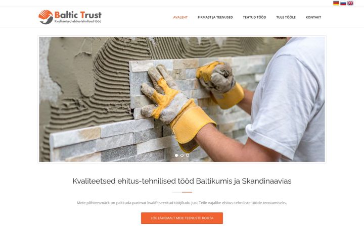 Screenshot of baltic-trust.eu