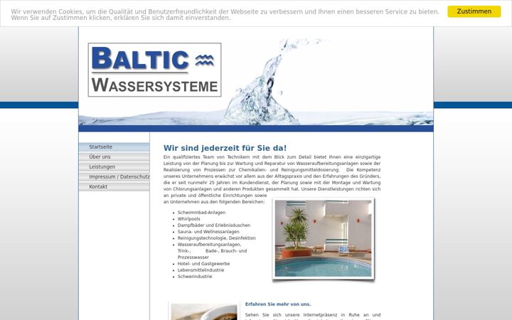 Screenshot of baltic-wassersysteme.de