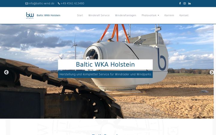 Snímek obrazovky baltic-wind.de