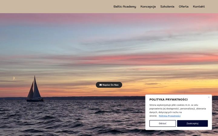 Screenshot of balticacademy.pl
