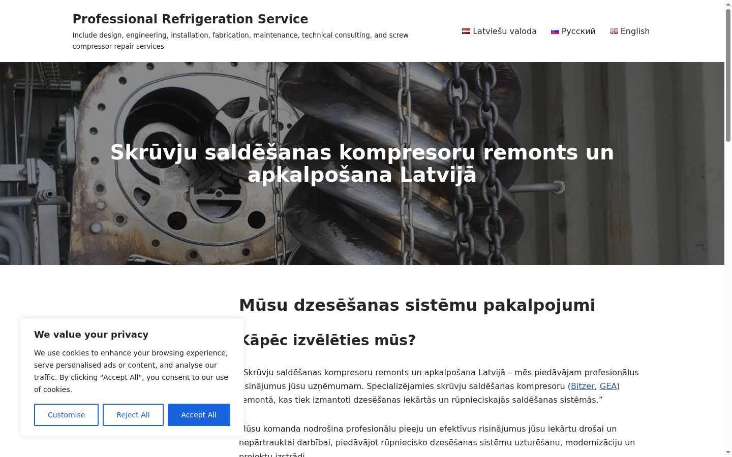 Ekraanipilt nõusolekubännerist, mida näidati enne mis tahes suhtlust