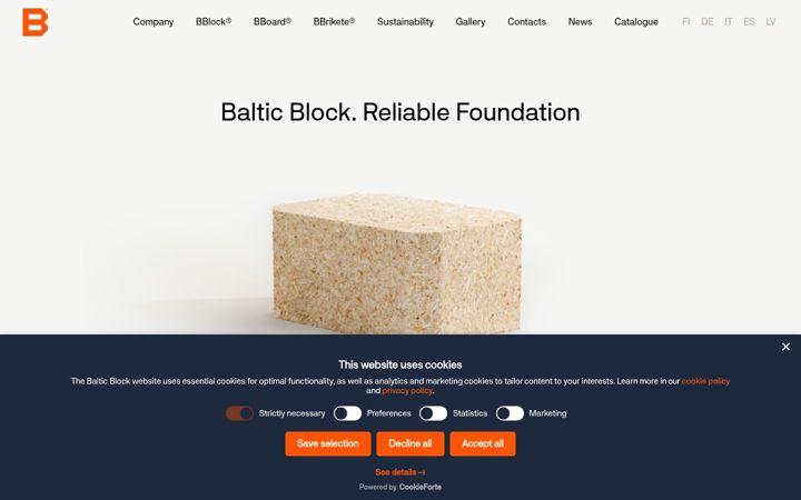 Screenshot of balticblock.com