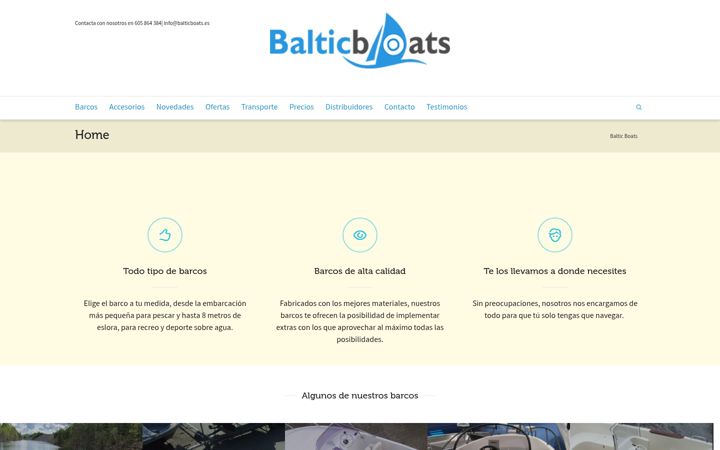 Screenshot of balticboats.es