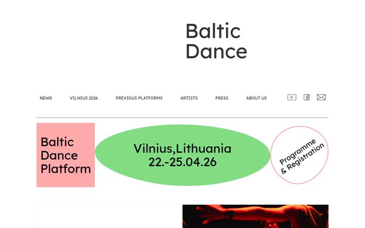 Skjámynd af balticdance.org