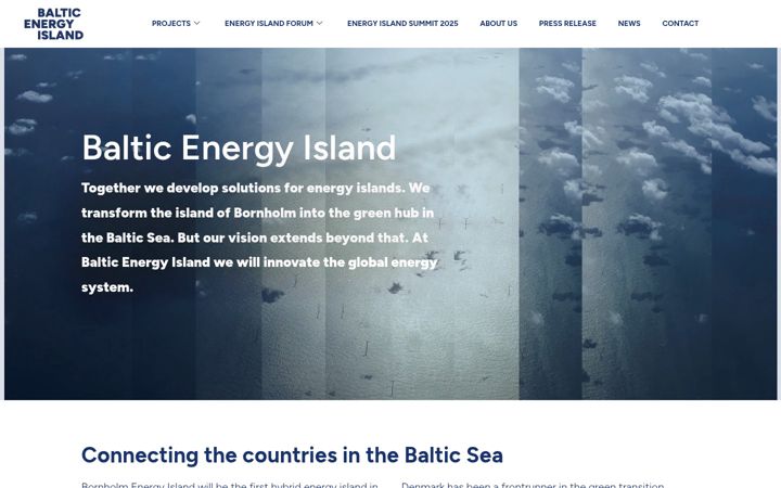Screenshot of balticenergyisland.com
