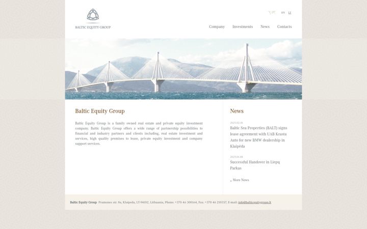Screenshot of balticequity.com