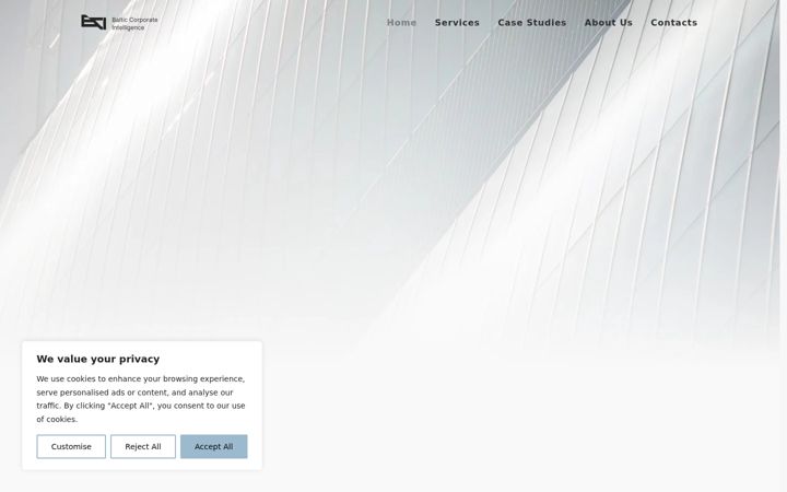 Screenshot of balticintel.com
