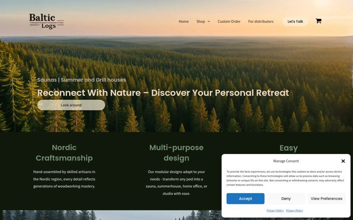 Screenshot of balticlogs.com