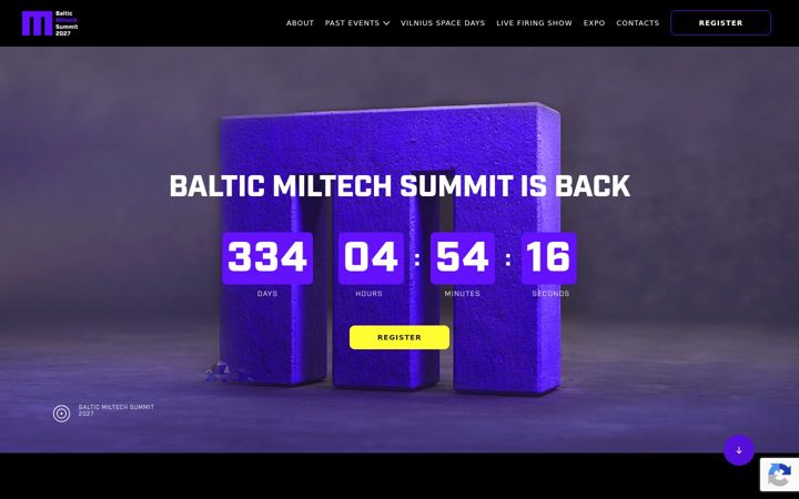 Screenshot of balticmiltech.com