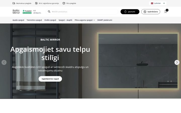 Screenshot of balticmirror.lv