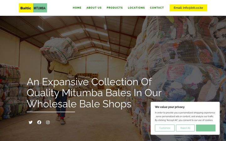 Screenshot of balticmitumba.co.ke