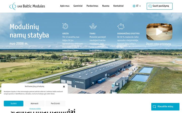 Screenshot of balticmodules.lt