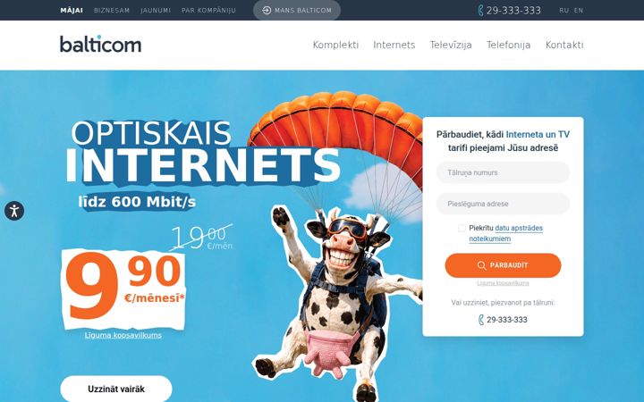 Screenshot of balticom.lv