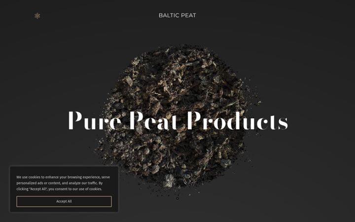 Screenshot of balticpeat.eu