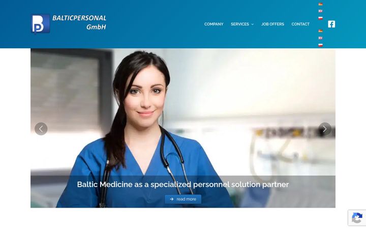Screenshot of balticpersonal.de