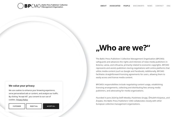 Screenshot of balticpresspublishers.eu
