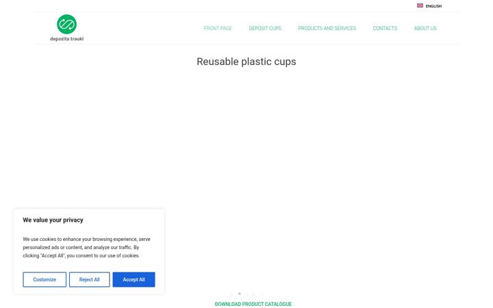 Screenshot of balticreusables.com