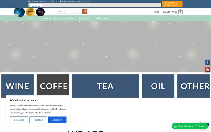 Screenshot of balticroad.eu