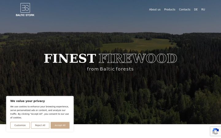 Screenshot of balticstork.com