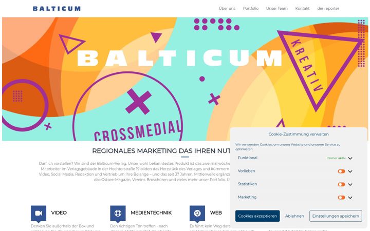Screenshot of balticum-verlag.de