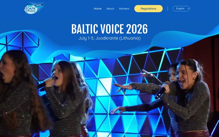 Screenshot of balticvoicecontest.com