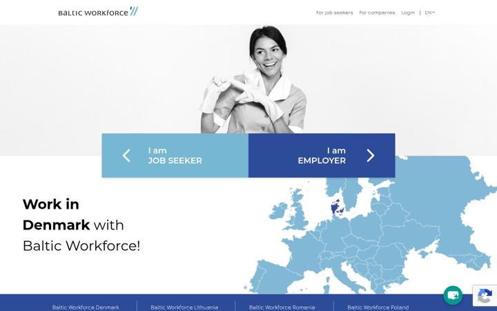 Screenshot of balticworkforce.com