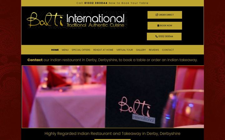Screenshot of baltiinternational.co.uk