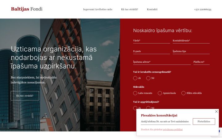 Screenshot of baltijasfondi.lv