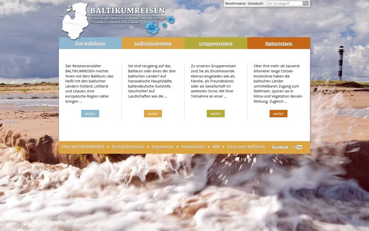 Screenshot of baltikumreisen.de