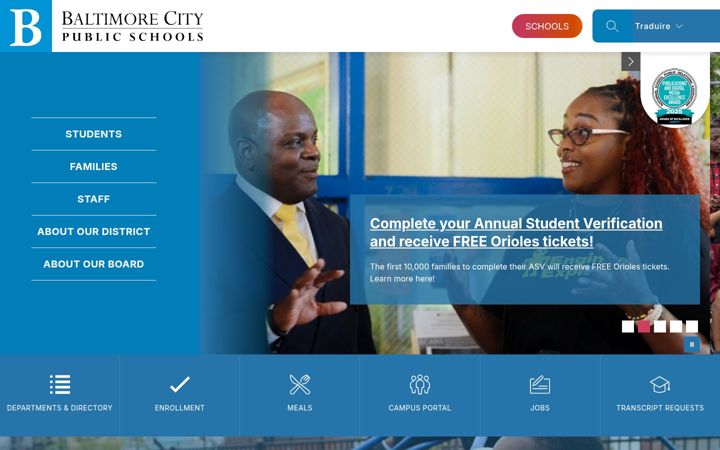 Screenshot di baltimorecityschools.org