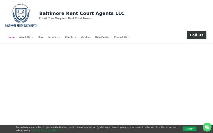 Screenshot of baltimorerentcourtagents.com