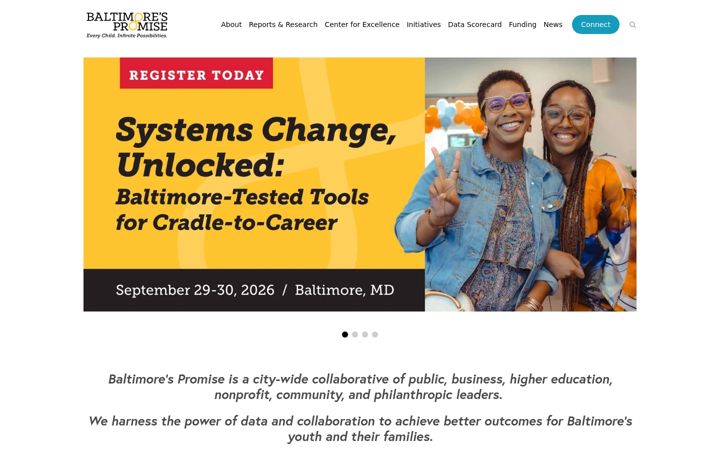 Screenshot van baltimorespromise.org