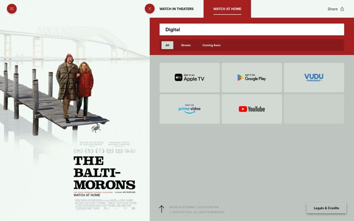 Screenshot of baltimoronsmovie.com