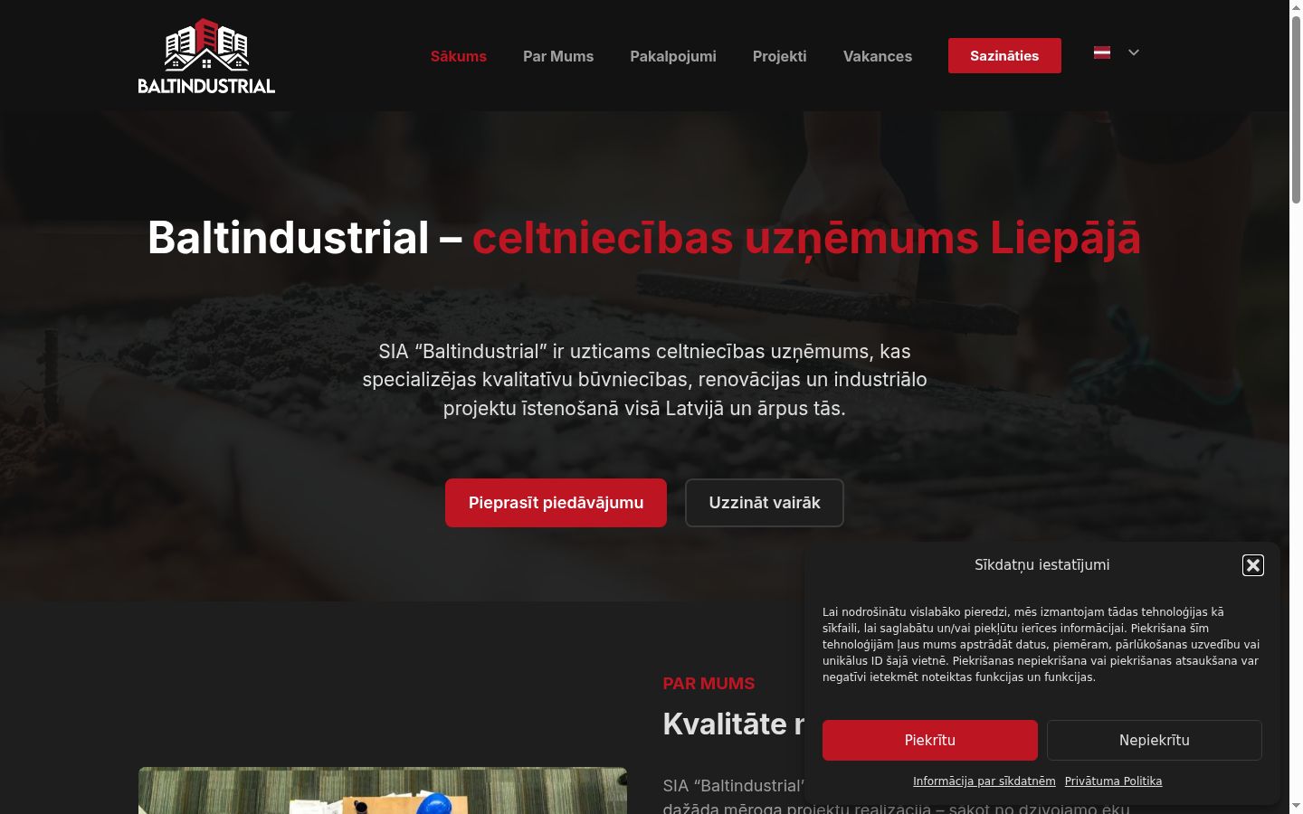 Zrzut ekranu banera zgody wyświetlanego przed jakąkolwiek interakcją