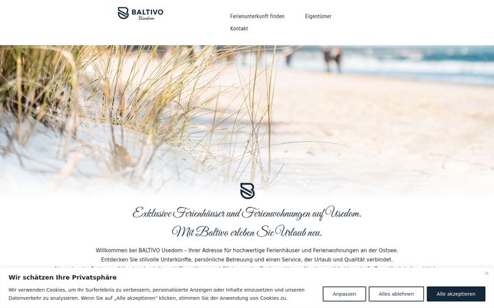 Screenshot of baltivo-usedom.de