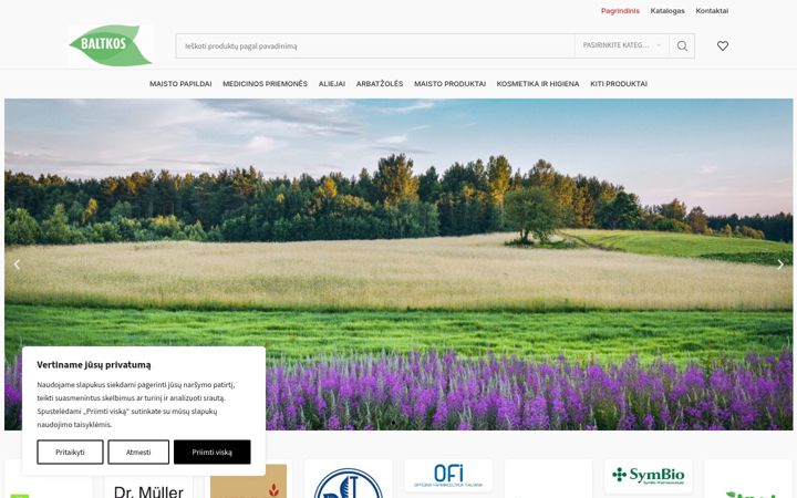 Screenshot of baltkos.com