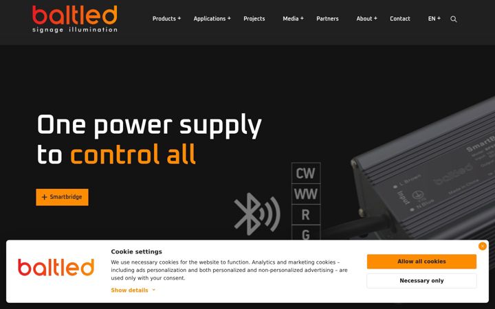 Screenshot of baltled.com