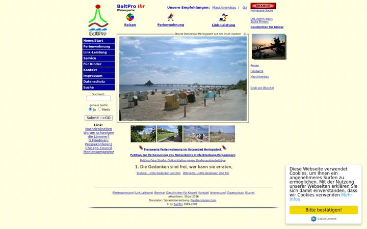 Screenshot of baltpro.de