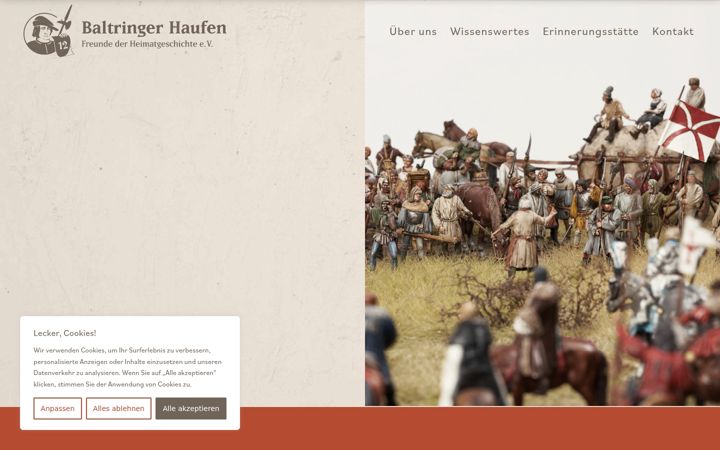 Screenshot of baltringer-haufen.de