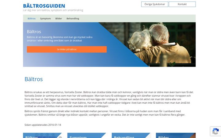 Screenshot of baltrosguiden.se